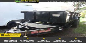Used 2023 Ed Trailer 7 x 14 Low Side Dump 14k Trailer
